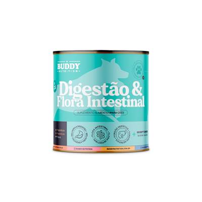 Suplemento Alimentar Buddy Nutrition Digestão & Flora Intestinal Sabor Carne Suína para Cães 60 tabletes