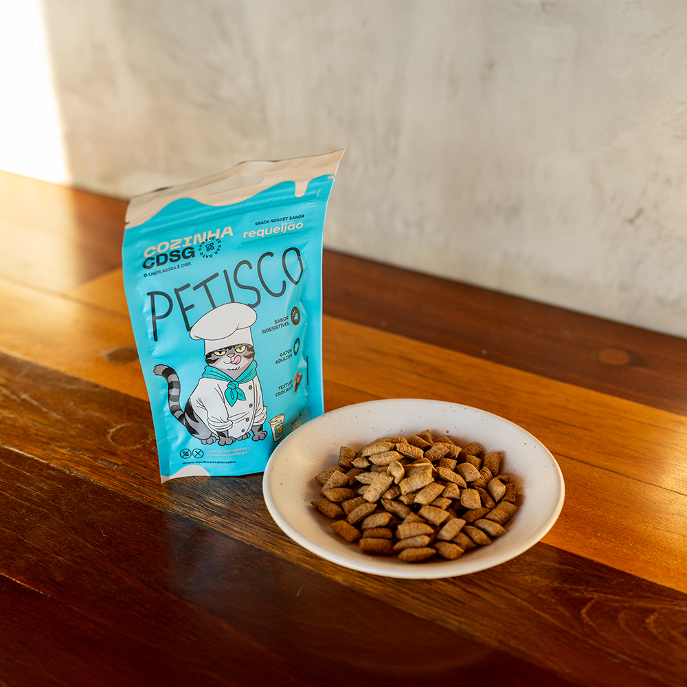 Snack Gato Nugget Cansei de Ser Gato sabor Requeijão 