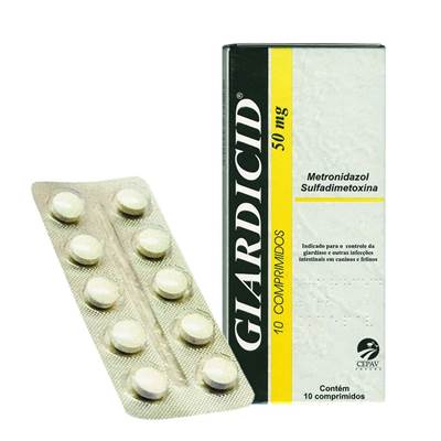 Antibiótico Giardicid 50 mg 10 comprimidos