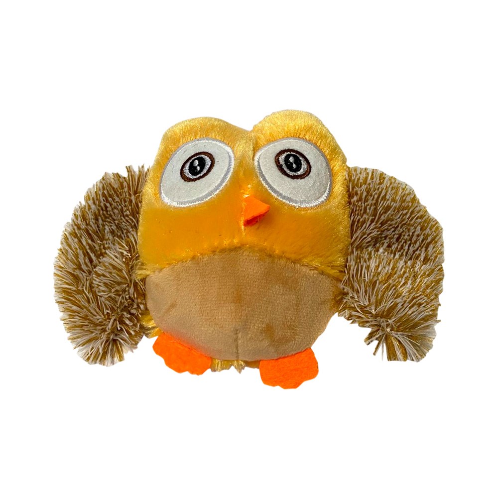 Brinquedo Napi Pelúcia Coruja Bege para Cães | Zee.Now