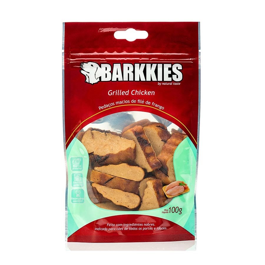 Snack Barkkies Grilled Chicken para Cães
