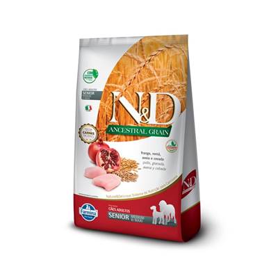 Ração N&D Ancestral para Cães Sênior de Médio Porte sabor Frango