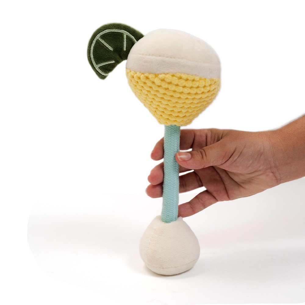 Brinquedo de Pelúcia Oikos Drink Ginzito com Corda para Cães e Gatos