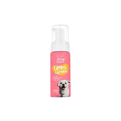 Espuma Higienizadora Pet Clean Limpa Carinha para Cães e Gatos 150ml