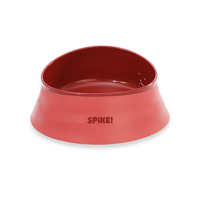 Comedouro Pesado Spike Vermelho para Cães 320ml