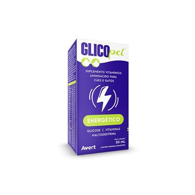 Suplemento Vitamínico Avert Glicopet para Cães e Gatos 30ml