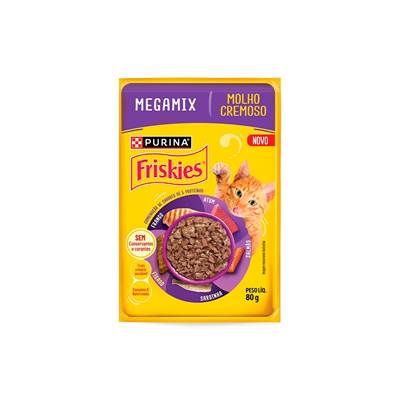 Ração Úmida Friskies Sachê para Gatos Megamix 