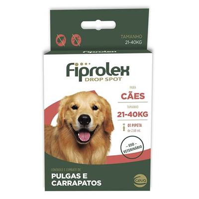 Antipulgas e Carrapatos Fiprolex Drop Spot Ceva para Cães 2,68ml