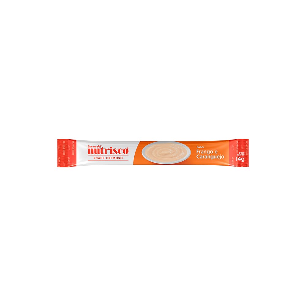 Snack Nutrisco Cremoso para Gatos sabor Frango e Caranguejo