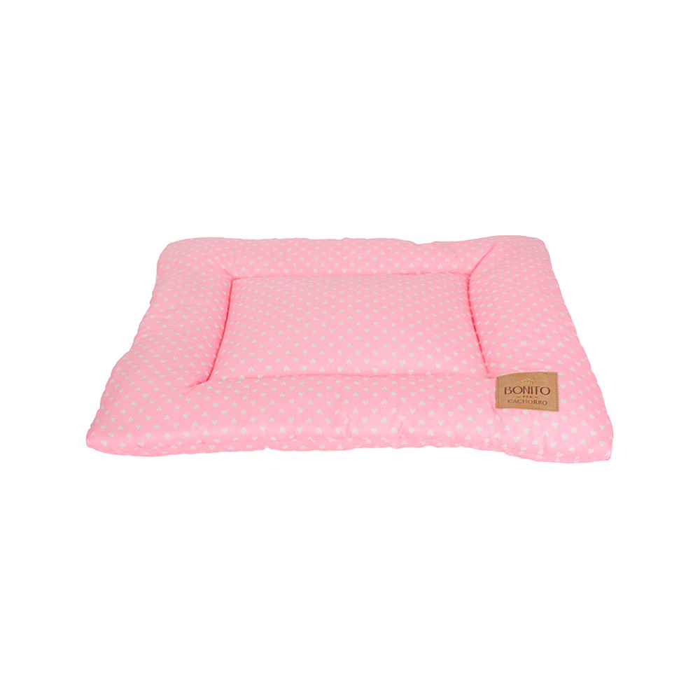 Colchonete Bonito pra Cachorro Estampado Coração Rosa para Cães e Gatos