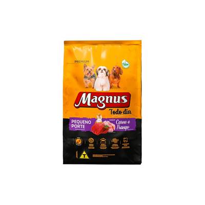 Ração Magnus Todo Dia para Cães Adultos de Pequeno Porte Sabor Carne com Frango 15kg