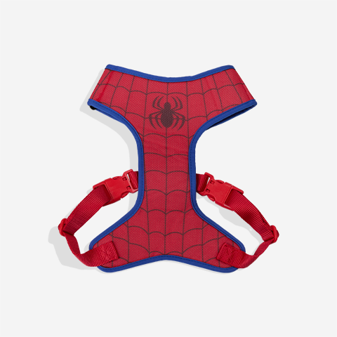 Peitoral para Cachorros Air Mesh Ajustável Marvel Homem Aranha | Zee.Dog