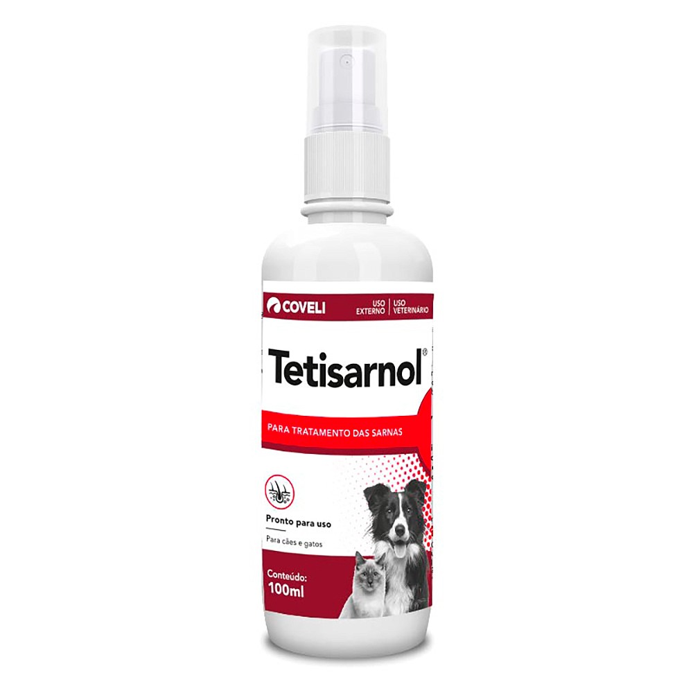 Medicamento Sarnicida Tetisarnol para Cães e Gatos