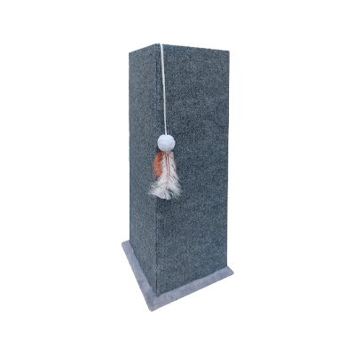 Arranhador Hello Pet de Canto Pelúcia Cinza para Gatos U