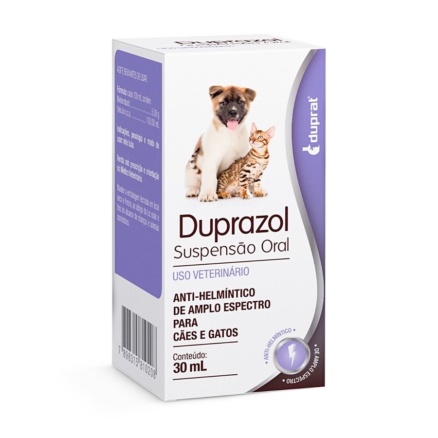 Vermífugo Duprazol Suspensão Oral para Cães e Gatos