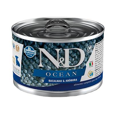 Ração Úmida N&D Ocean para Cães Filhotes Sabor Bacalhau e Abóbora 140g
