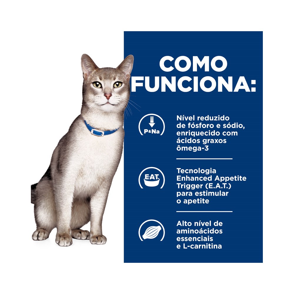 Ração Hill's Prescription Diet K/D para Gatos Adultos sabor Frango- Cuidado Renal
