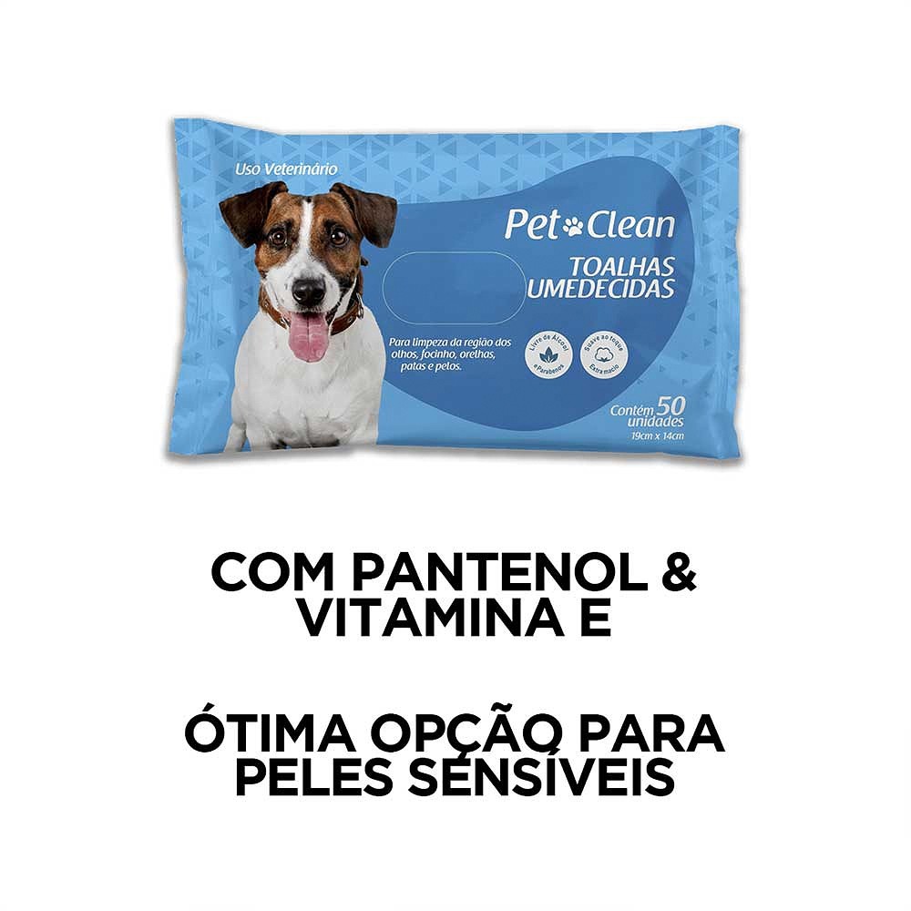 Toalha Umedecida Pet Clean