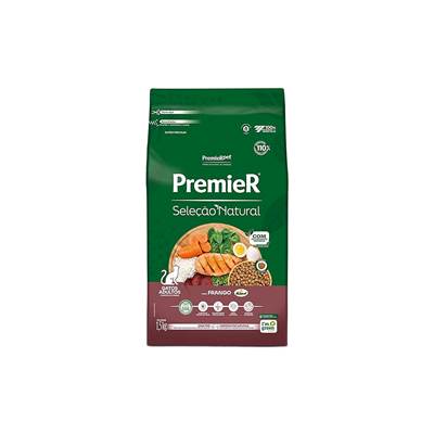 Ração Premier Seleção Natural para Gatos Adultos sabor Frango 1,5kg