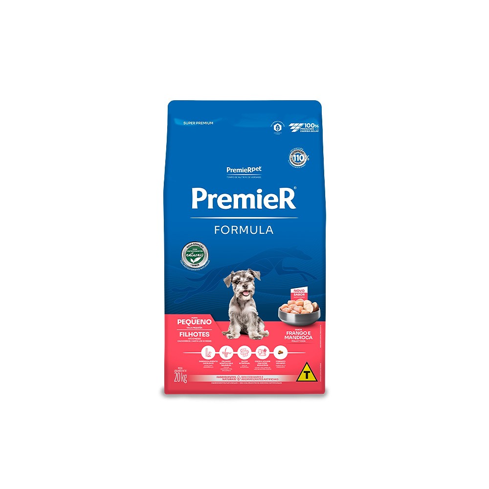 Ração Premier Fórmula para Cães Filhotes Raças Pequenas sabor Frango