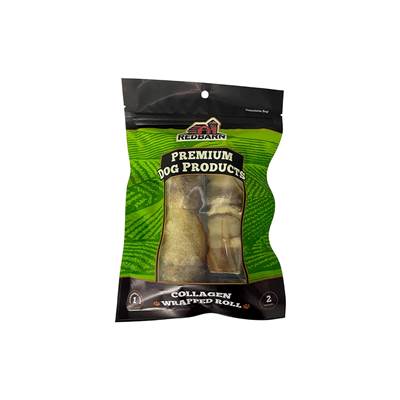 Osso Redbarn Collagen Wrapped Roll para Cães 2 unidades