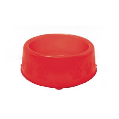 Comedouro Translúcido Prime Pet Injet para Cães Vermelho 1100ml