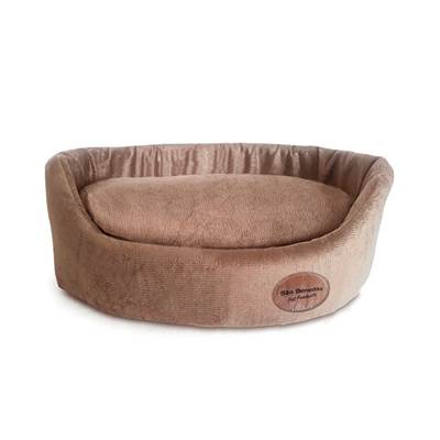 Cama São Benedito Pet Europa Luxo Sued Marrom para Cães