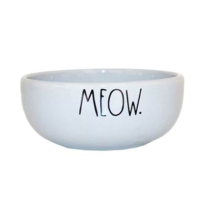 Comedouro Pet Injet Cerâmica Meow Cinza para Gatos 190ml