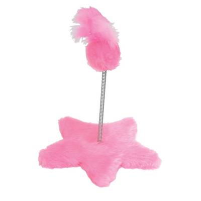 Brinquedo Arranhador São Pet para Gatos Estrela Rosa U