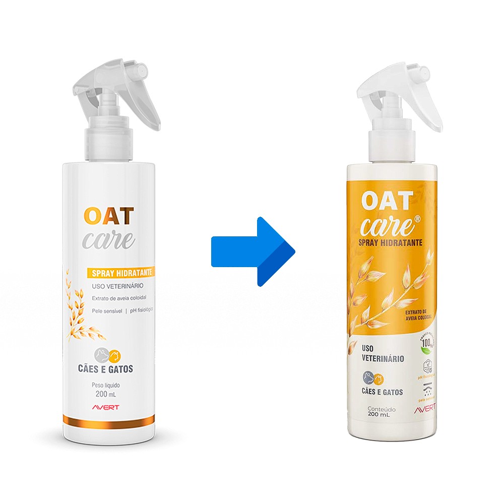 Spray Hidratante Oat Care para Cães e Gatos