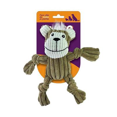Brinquedo Jambo Mini Knot Monkey Marrom para Cães U