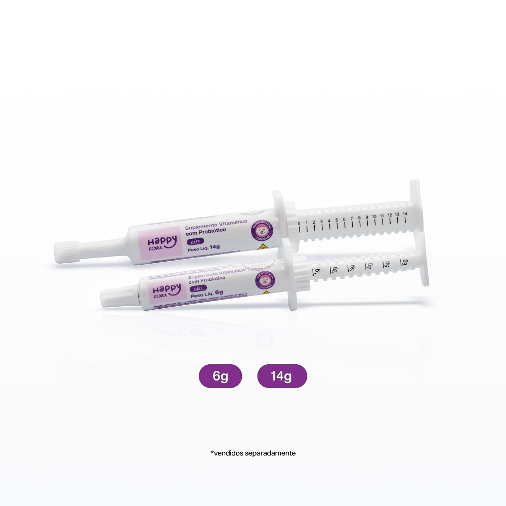 Suplemento Vitamínico com Probiótico Happy Flora para Cães