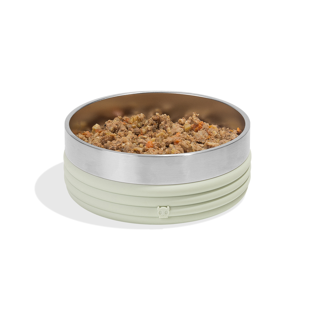 Comedouro para Cachorros Tuff Bowl Rings Sage