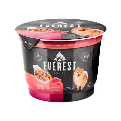 Ração Úmida Everest Cubos de Carne ao Molho para Cães Filhotes 245g