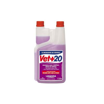 Eliminador de Odores Vet+20 Concentrado Lavanda 1L