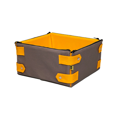Cama Caixa Cansei de Ser Gato Cinza com Amarelo U