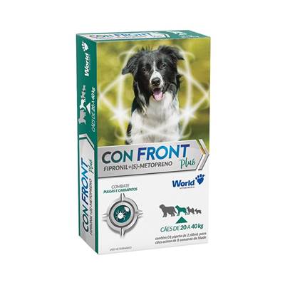 Antiparasitário Confront Plus World para Cães de 20 a 40kg 2,68ml