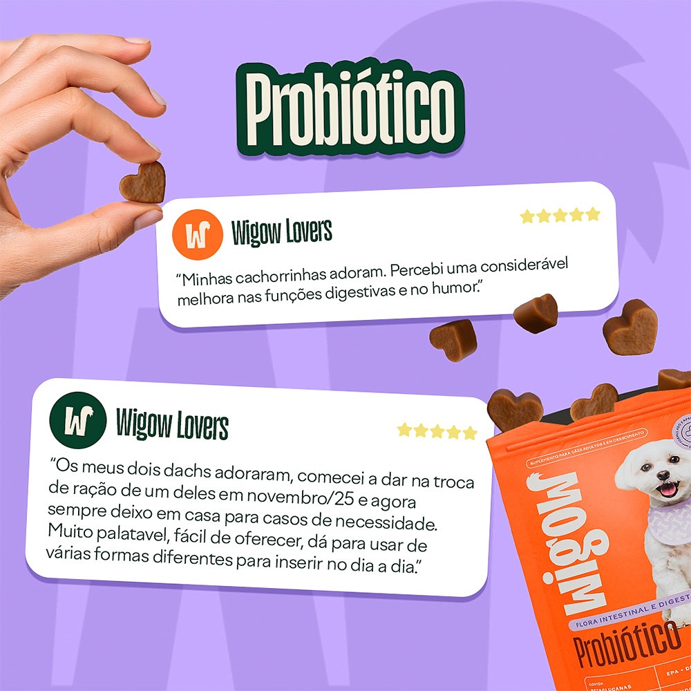 Suplemento Wigow Probiótico para Cães