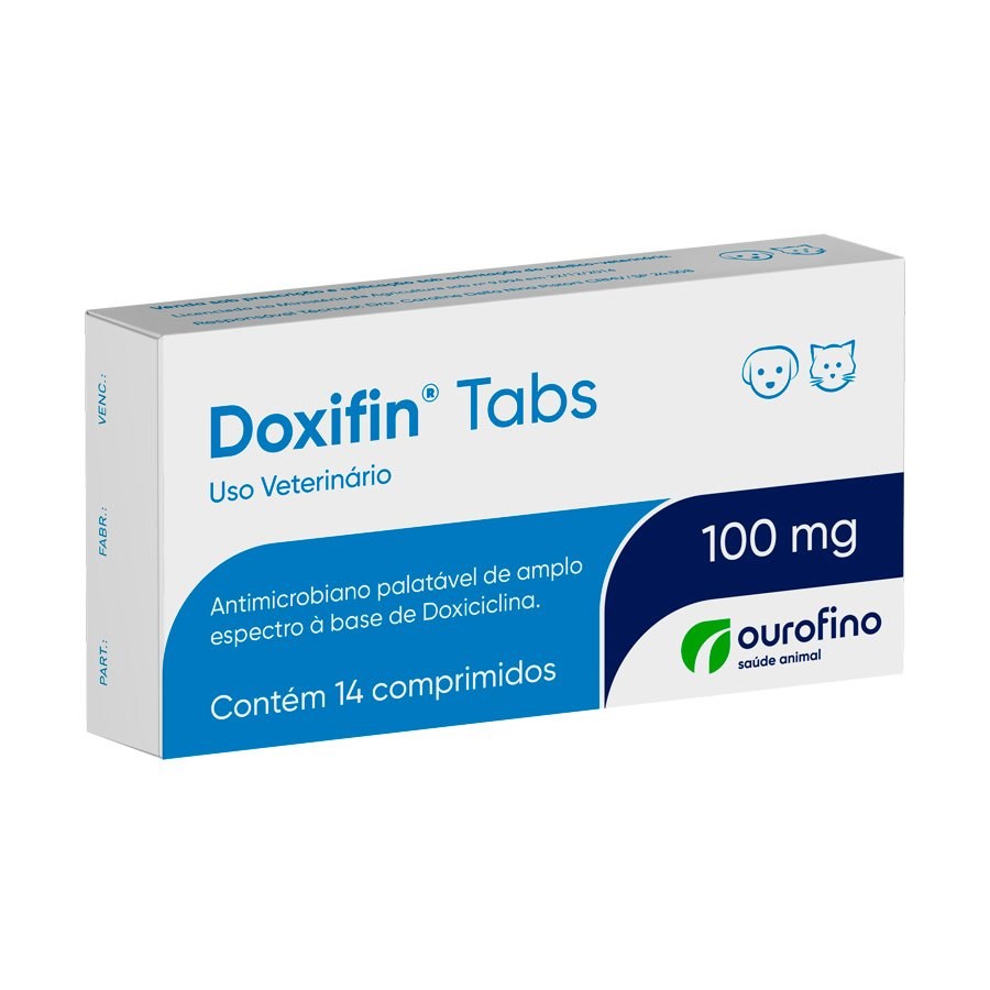 Antibiótico Doxifin Tabs - Comprimidos Palatáveis
