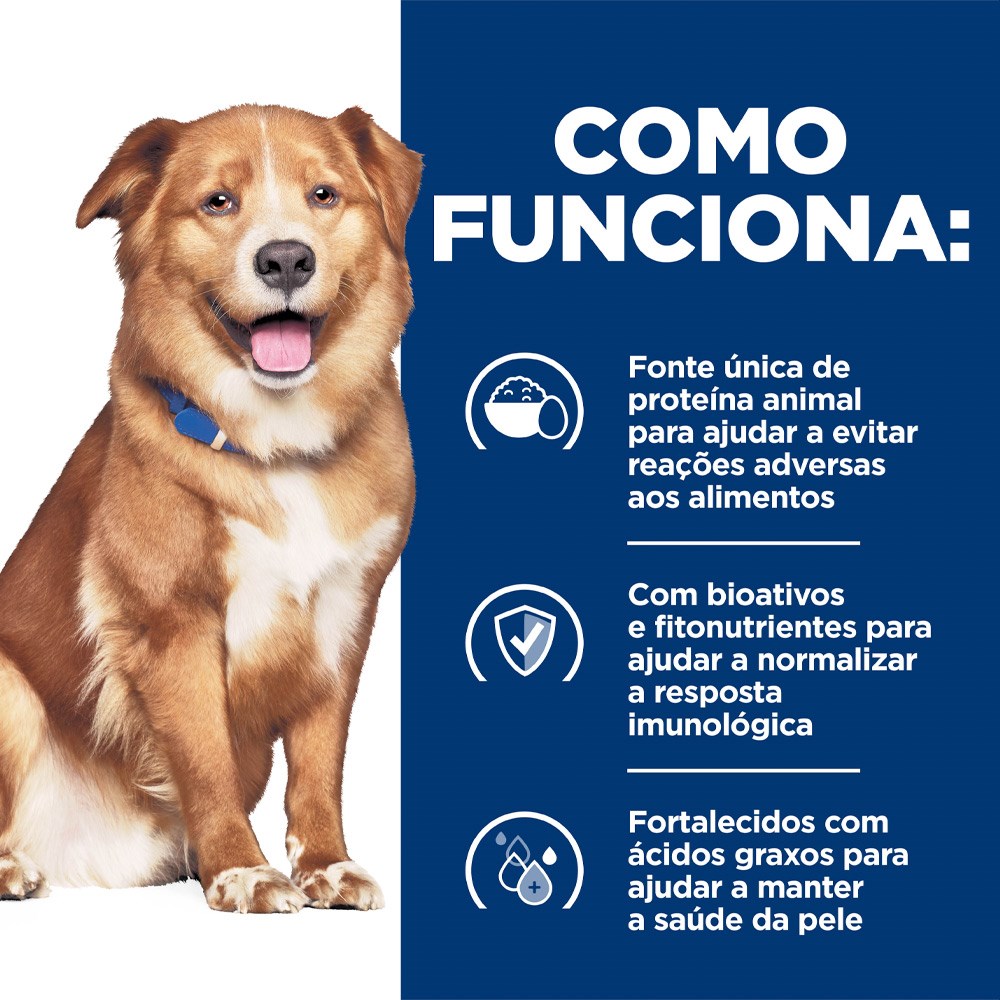 Ração Hill's Prescription Diet Derm Complete para Cães - Cuidado Dermatológico