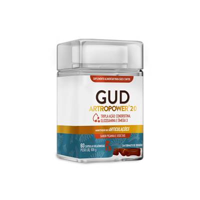 Suplemento GUD Artropower 20 para Cães e Gatos 60 cápsulas