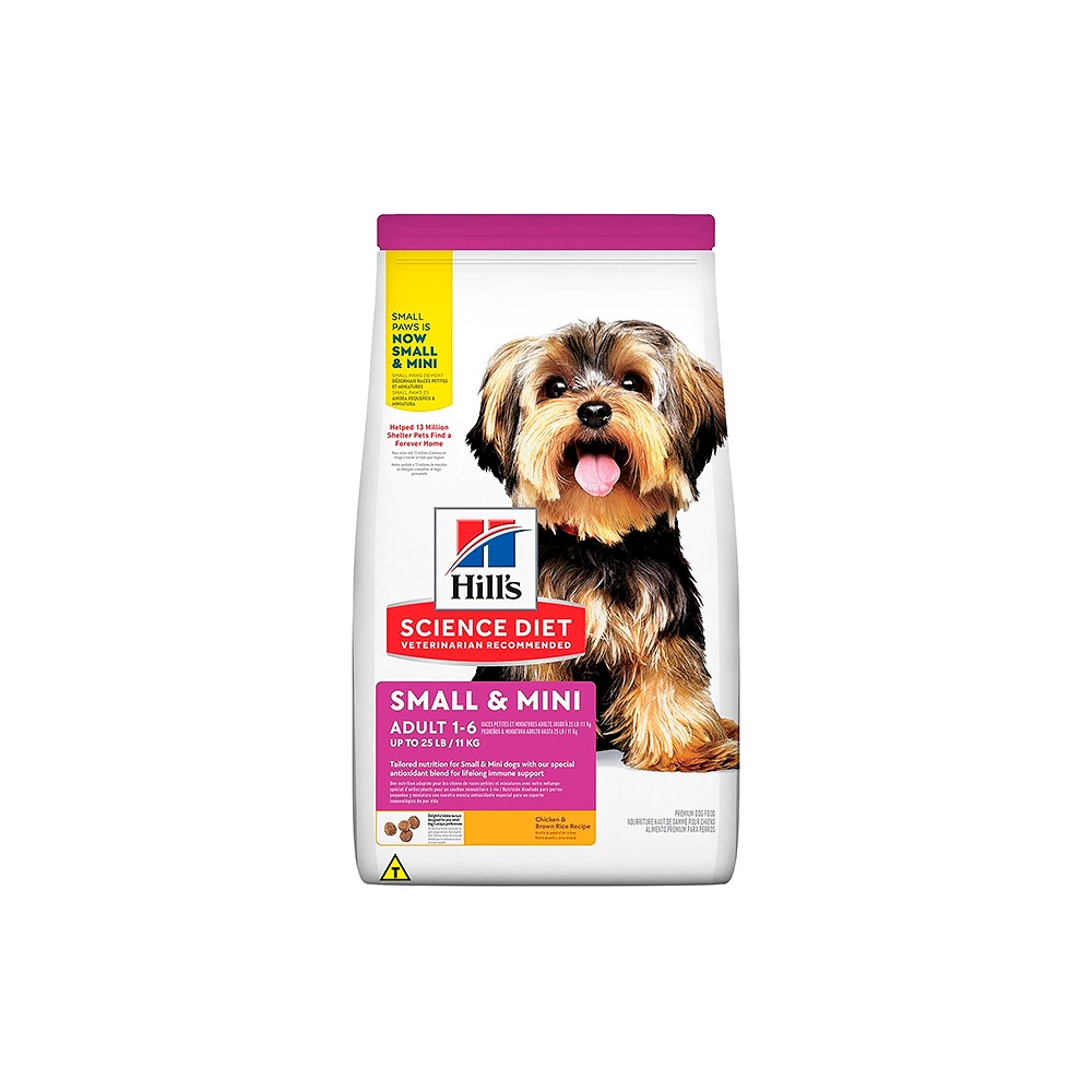 Ração Hill's Science Diet para Cães Adultos Pequenos e Mini sabor Frango
