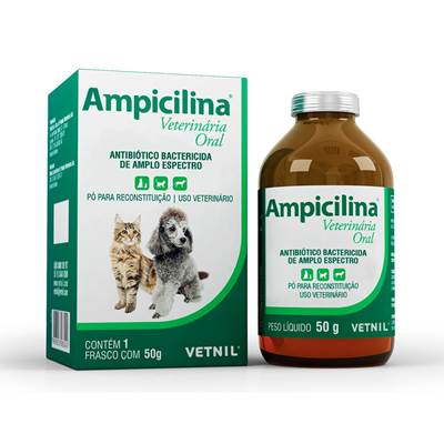 Medicamento Ampicilina Oral Vetnil 50g