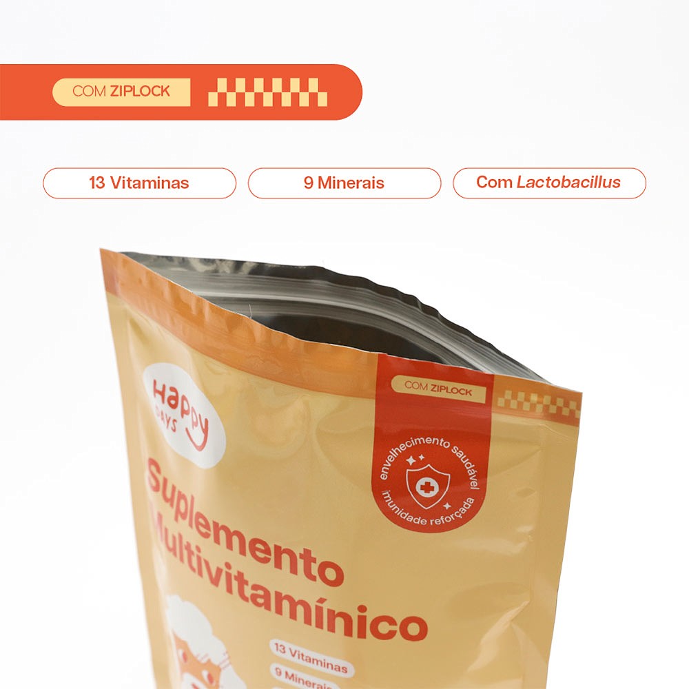 Suplemento Happy Days Multivitamínico para Cães