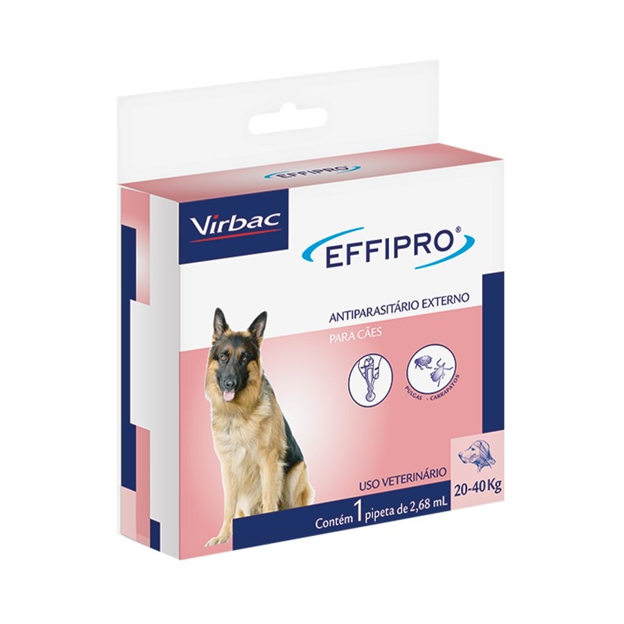 Antiparasitário Effipro para Cães de 20kg a 40kg