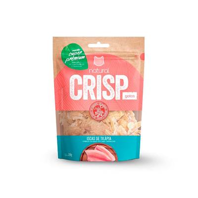 Snack para Gatos Crisp Iscas de Tilápia 20g