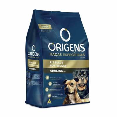 Ração Origens para Cães Raças Especificas Pit Bull e Rottweiler Adultos 15kg