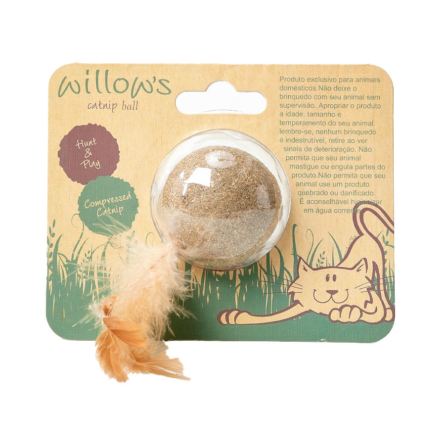 Brinquedo Chalesco Bolinha de Catnip para Gatos