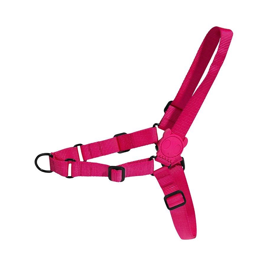 Peitoral para Cachorros Antipuxão Pink Led