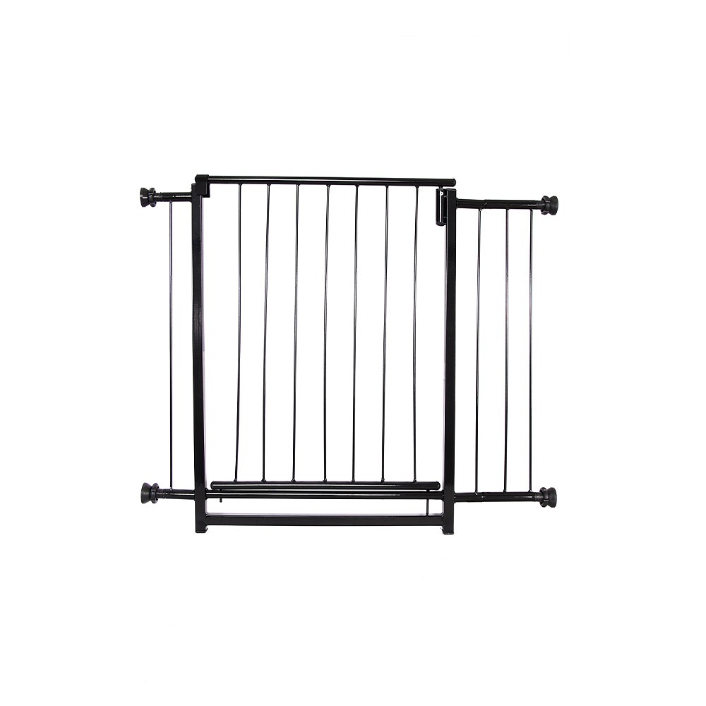 Portão Qually Metal Sossega Vira Lata Preto com Extensor